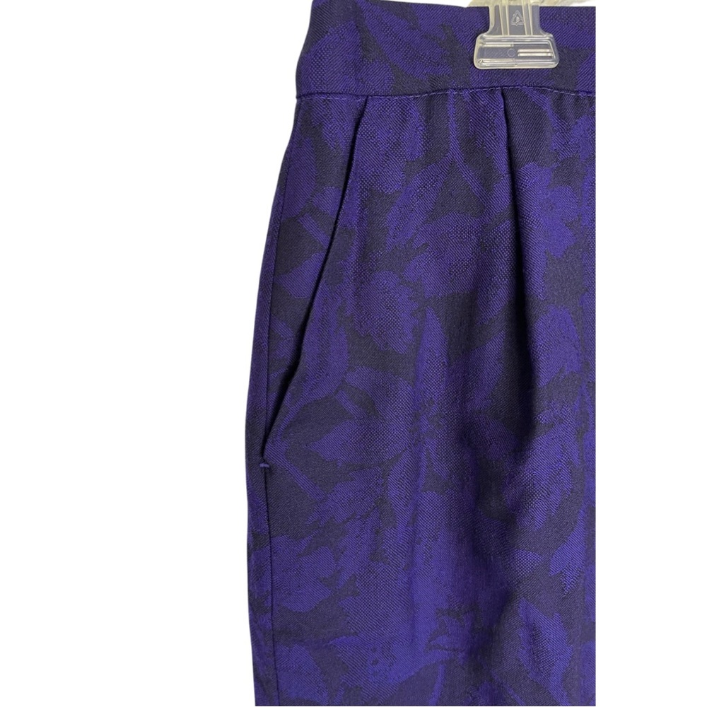 Pendleton Floral Wool Knee Length Midi Skirt Flor… - image 3